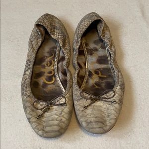 Sam Edelman Felicia faux snake skin flats